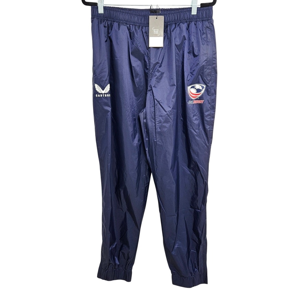 Team USA NWT Rugby Mens Pant Weatherproof Jogger Performance Athletic Blue L